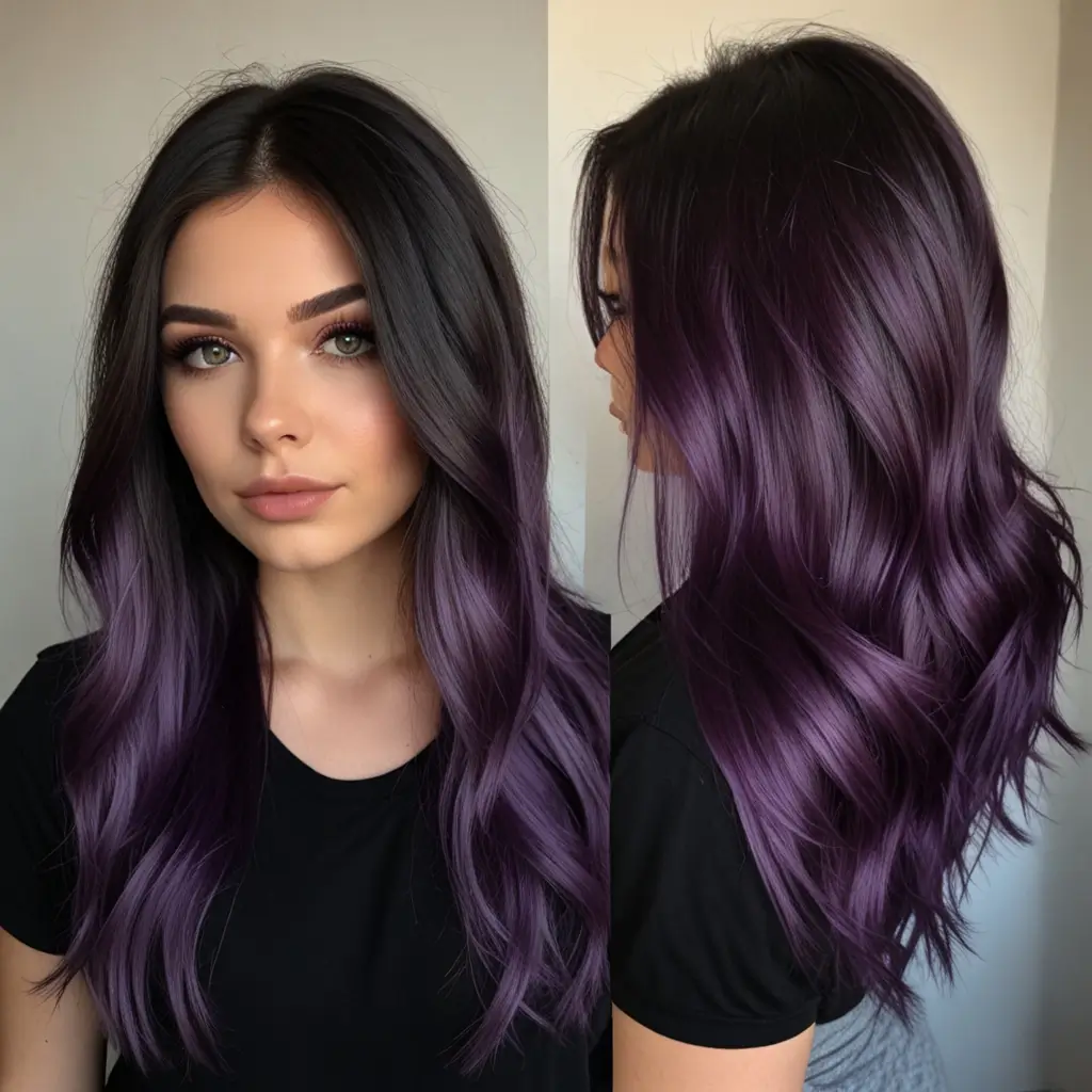 Amethyst Purple Balayage