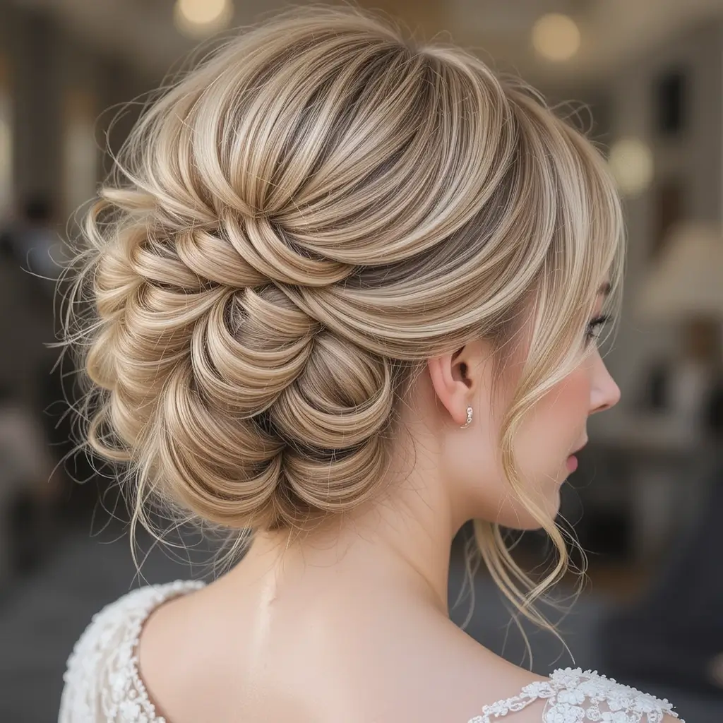 Bouffant Half-Updo with Curls