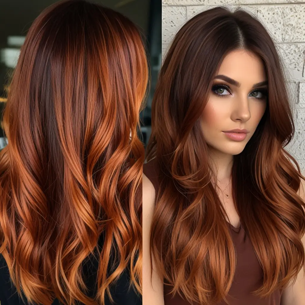 Cinnamon Sunset Ombre for a Dramatic Finish