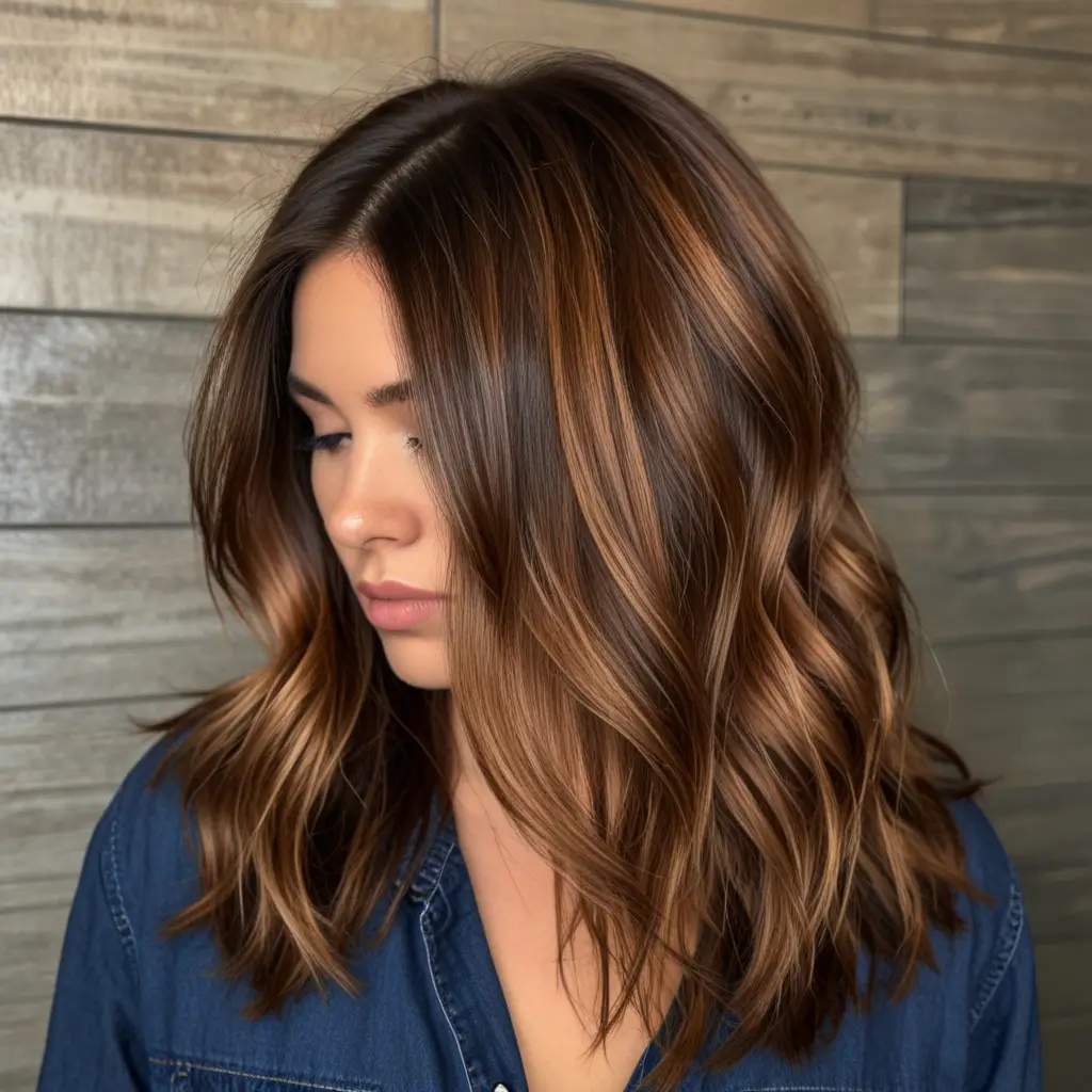 Cinnamon and Bronze Balayage