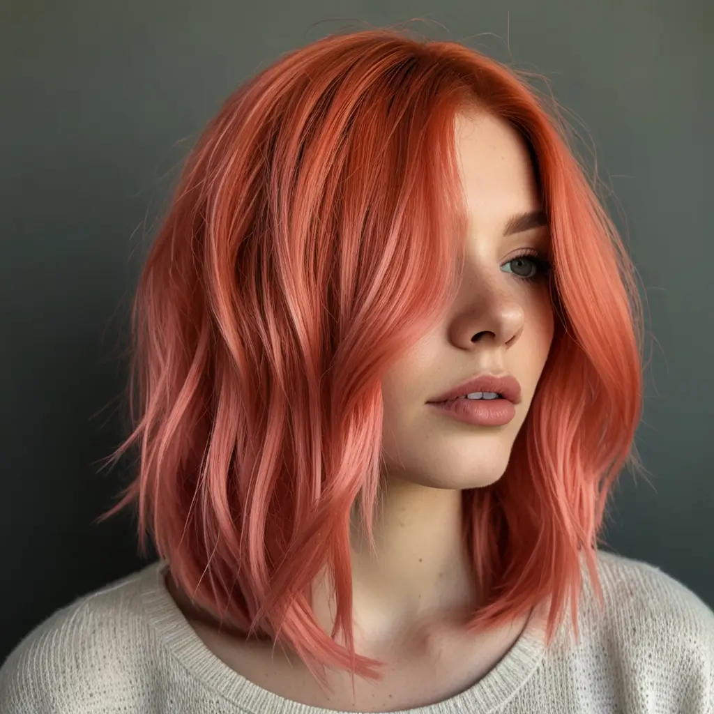 Coral Pink Lob
