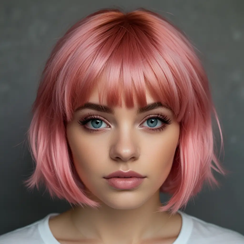 Cotton Candy Pink Bob