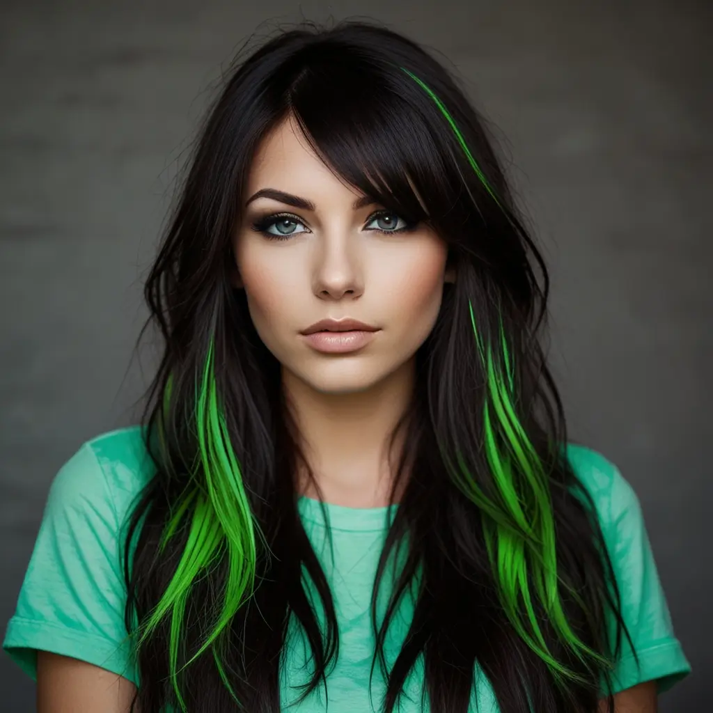 Electric Green Streaks