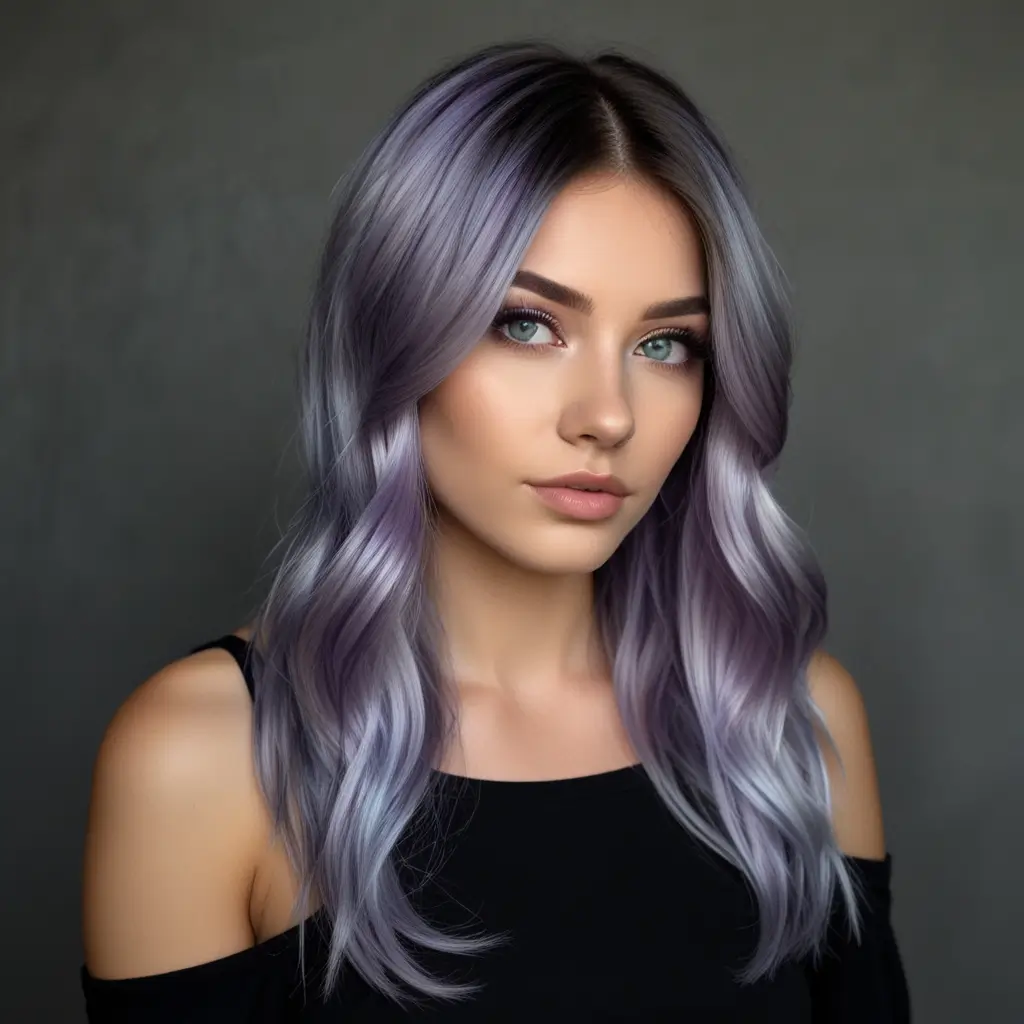 Holographic Silver Balayage