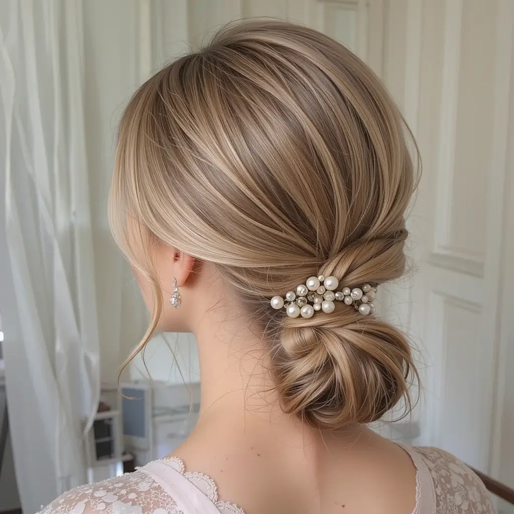 Low Twisted Ponytail