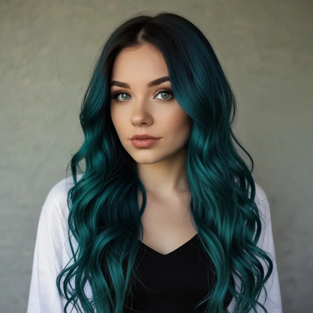 Mermaid Teal Waves