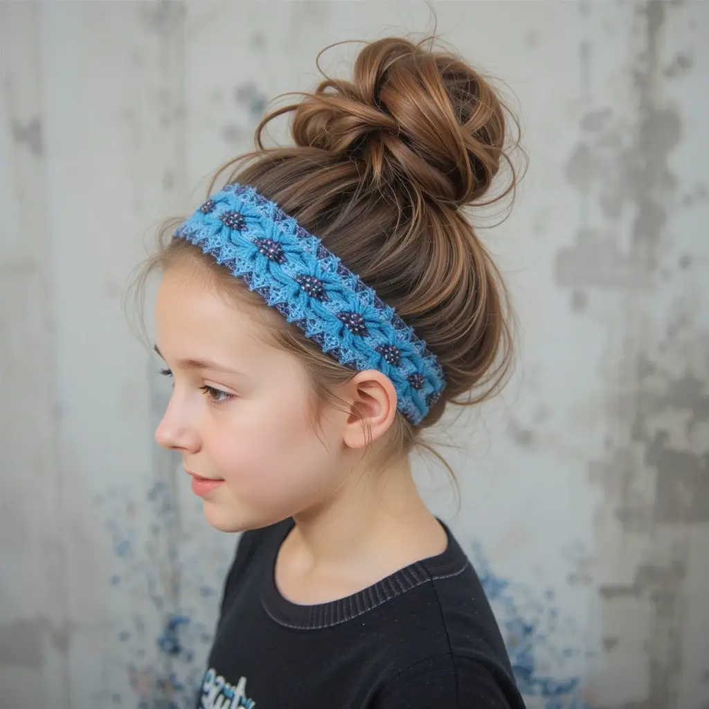 Messy Bun with Headband