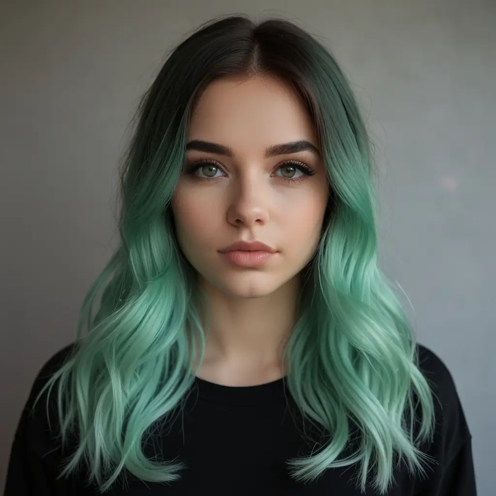 Mint Green Ombre