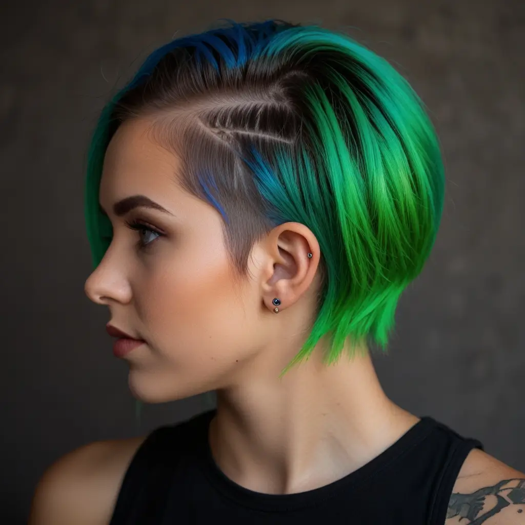 Neon Green Undercut