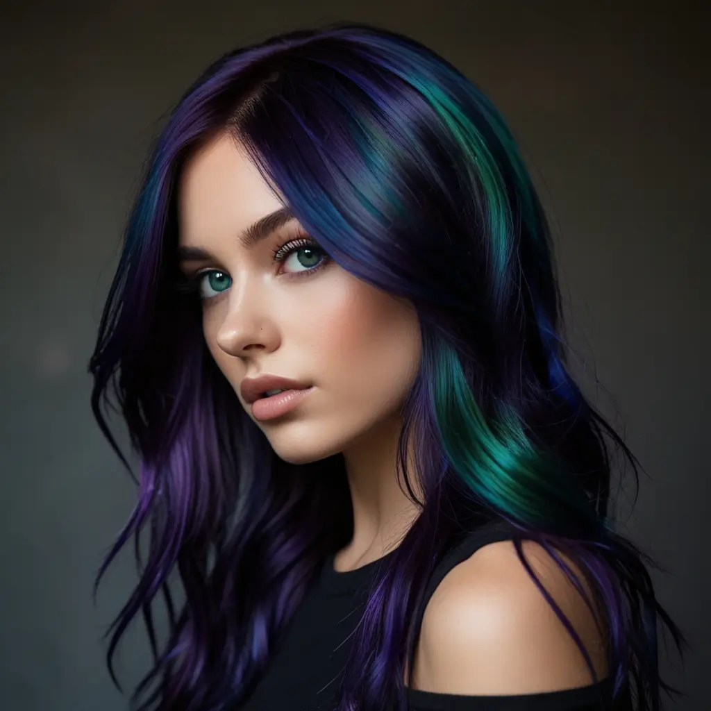 Oil Slick Hair