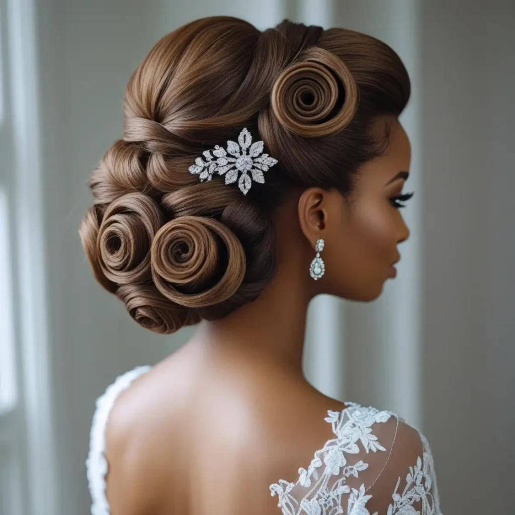 Rolled Tuck and Pin Updo