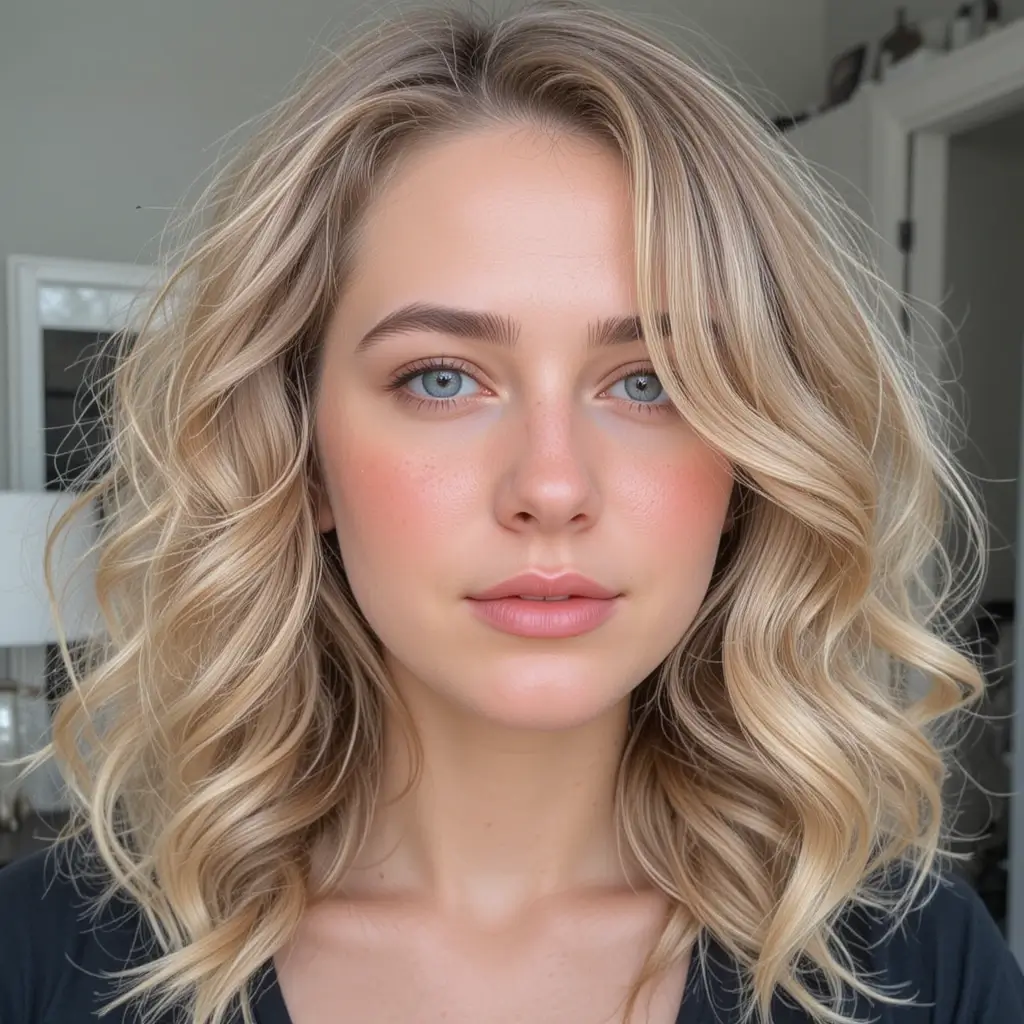Side-Parted Loose Curls