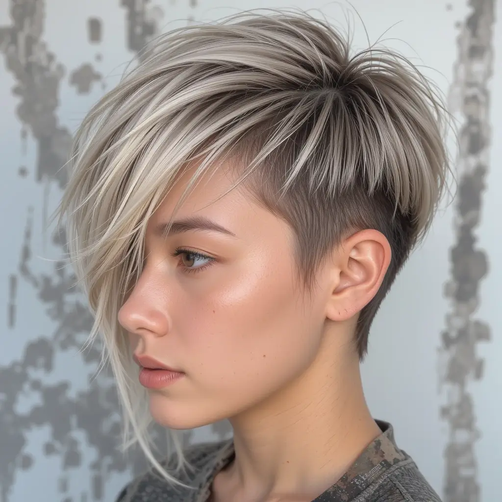 Side-Swept Pixie Cut