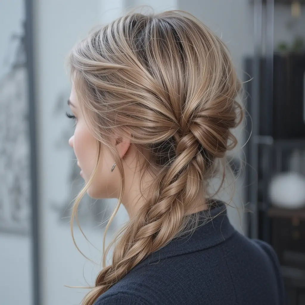 Slicked Back Braid