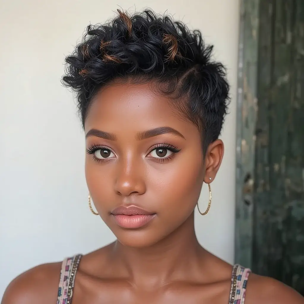 Afro Puff Pixie