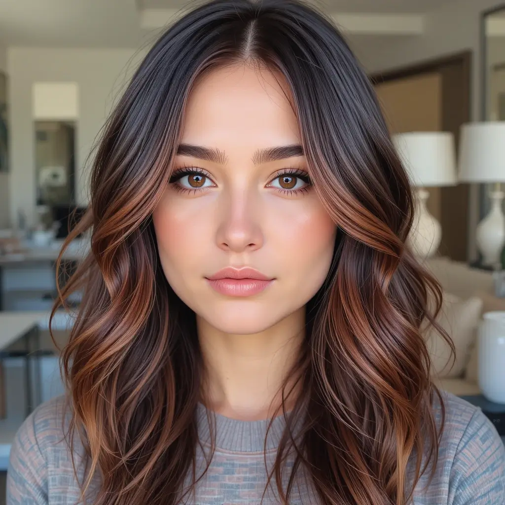 Amber-Toned Subtle Lowlights