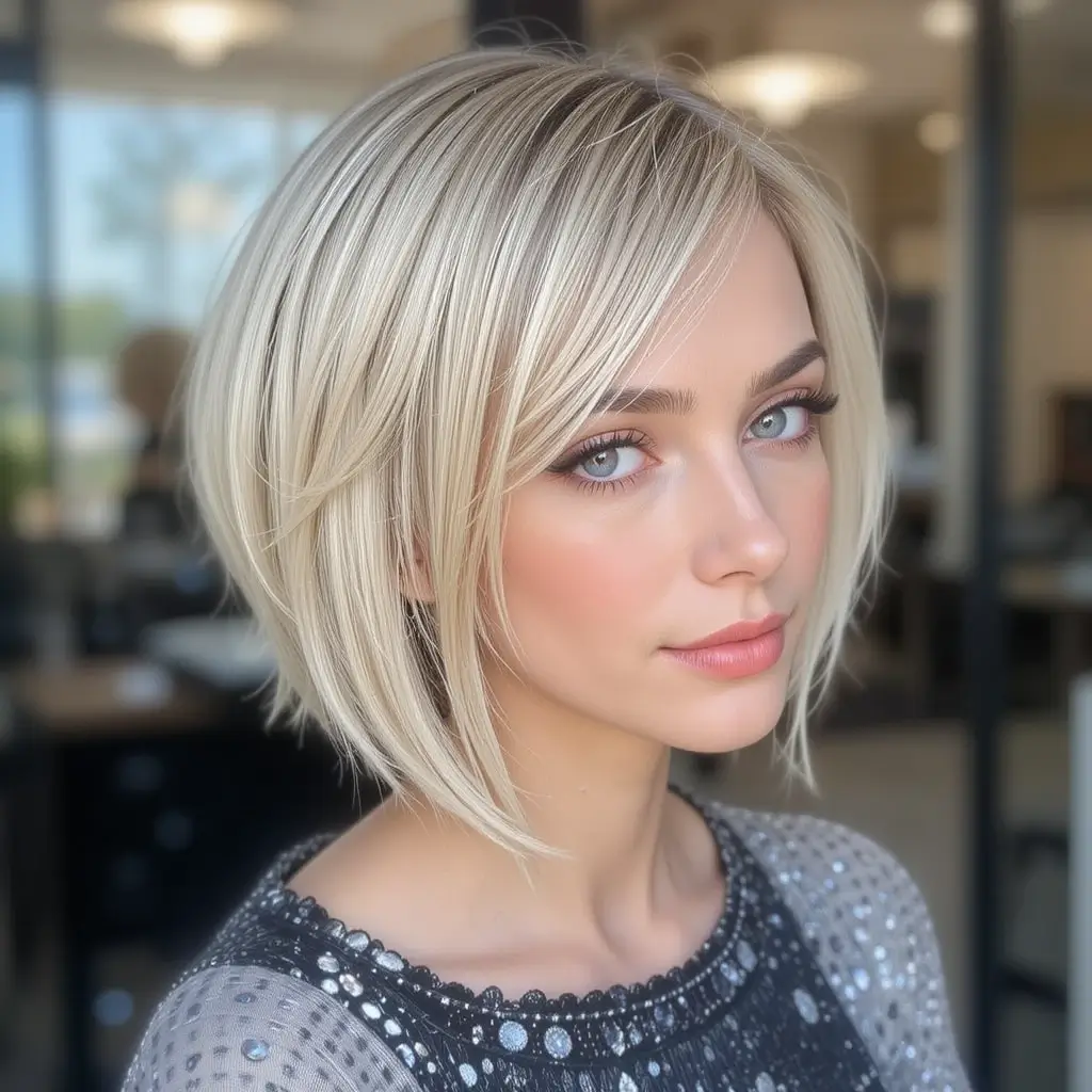 Angled Bob with Subtle Layers