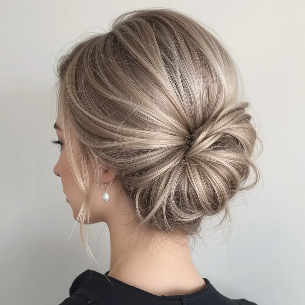 Ash Blonde French Twist