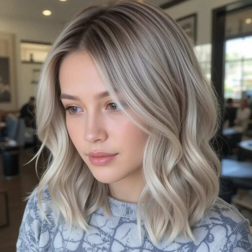 Ash Blonde with Baby Lights