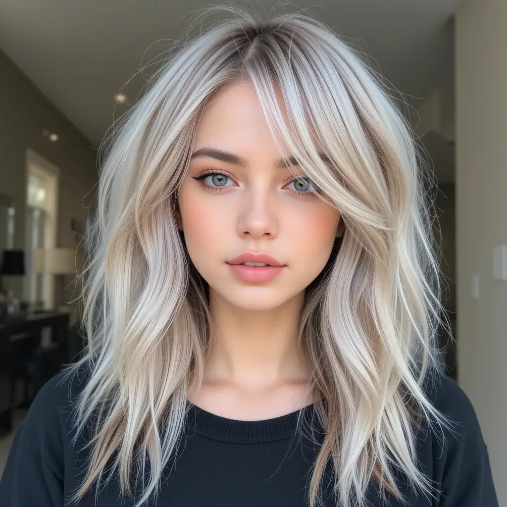 Ash Blonde with Rusty Hues