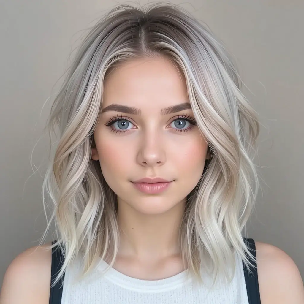 Ash Blonde with Underlights