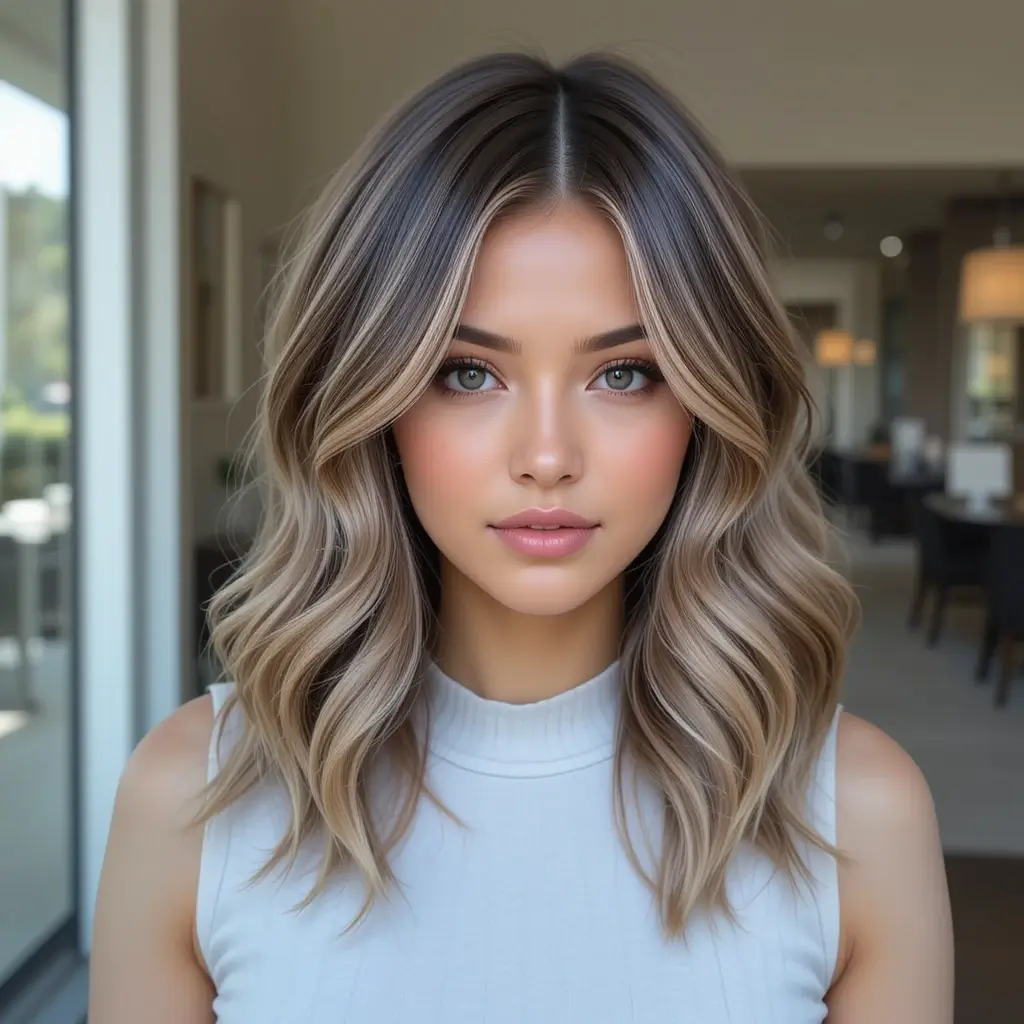 Ash Brown with Blonde Babylights