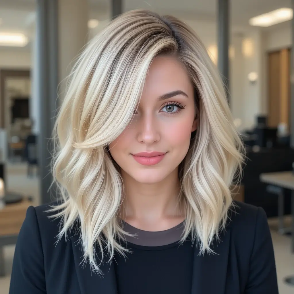 Asymmetrical Bob with Soft Waves