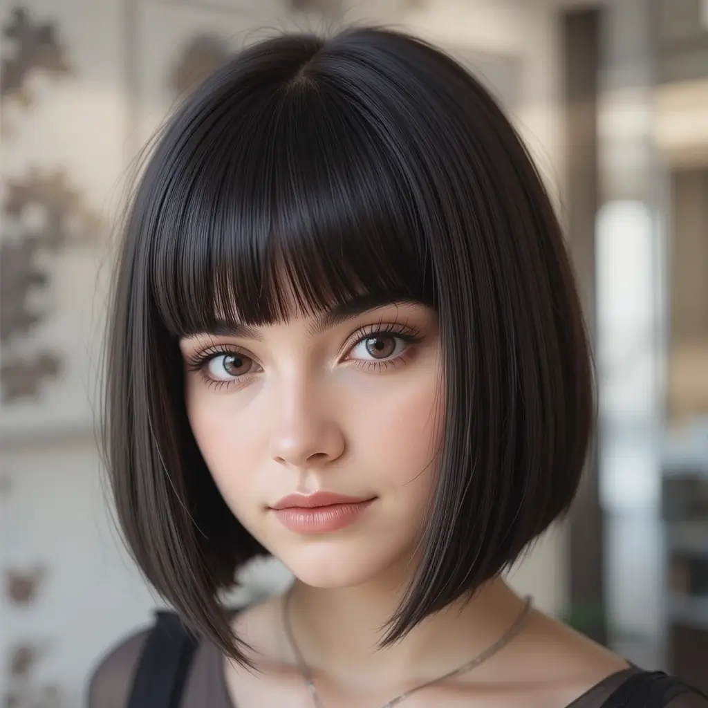 Blunt Bob with Layered Ends
