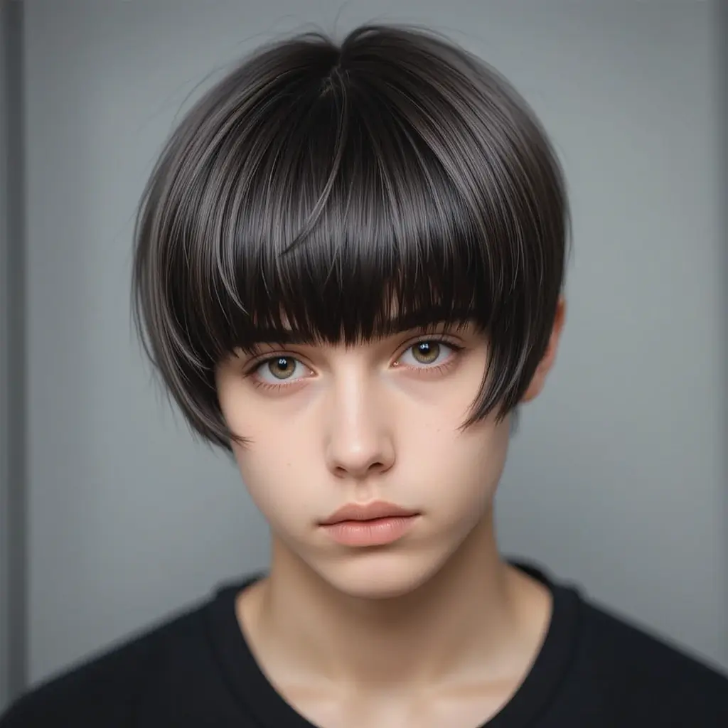 Blunt Cut Bob for Boys