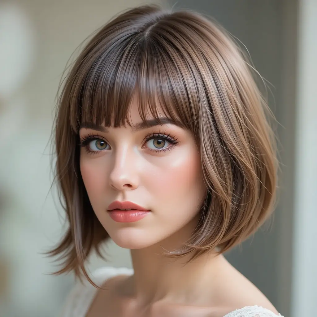 Bob with Baby Bangs