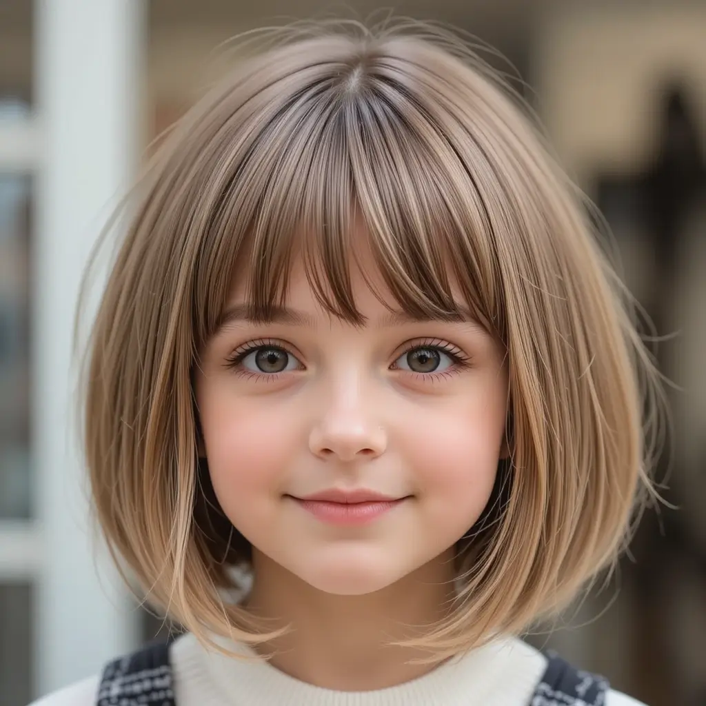 Bob with Bangs and Soft Layers