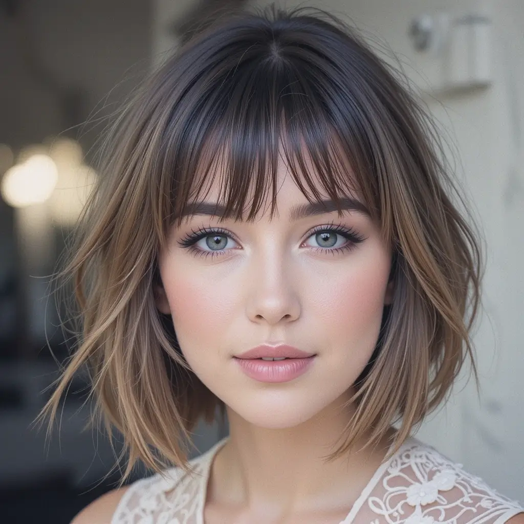 Bob with Face-Framing Bangs