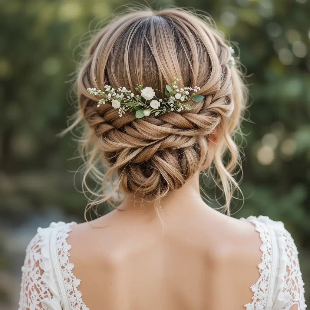 Bohemian Braided Updo
