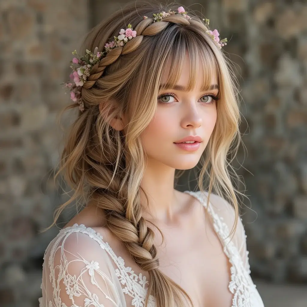 Boho-Inspired Side Braid