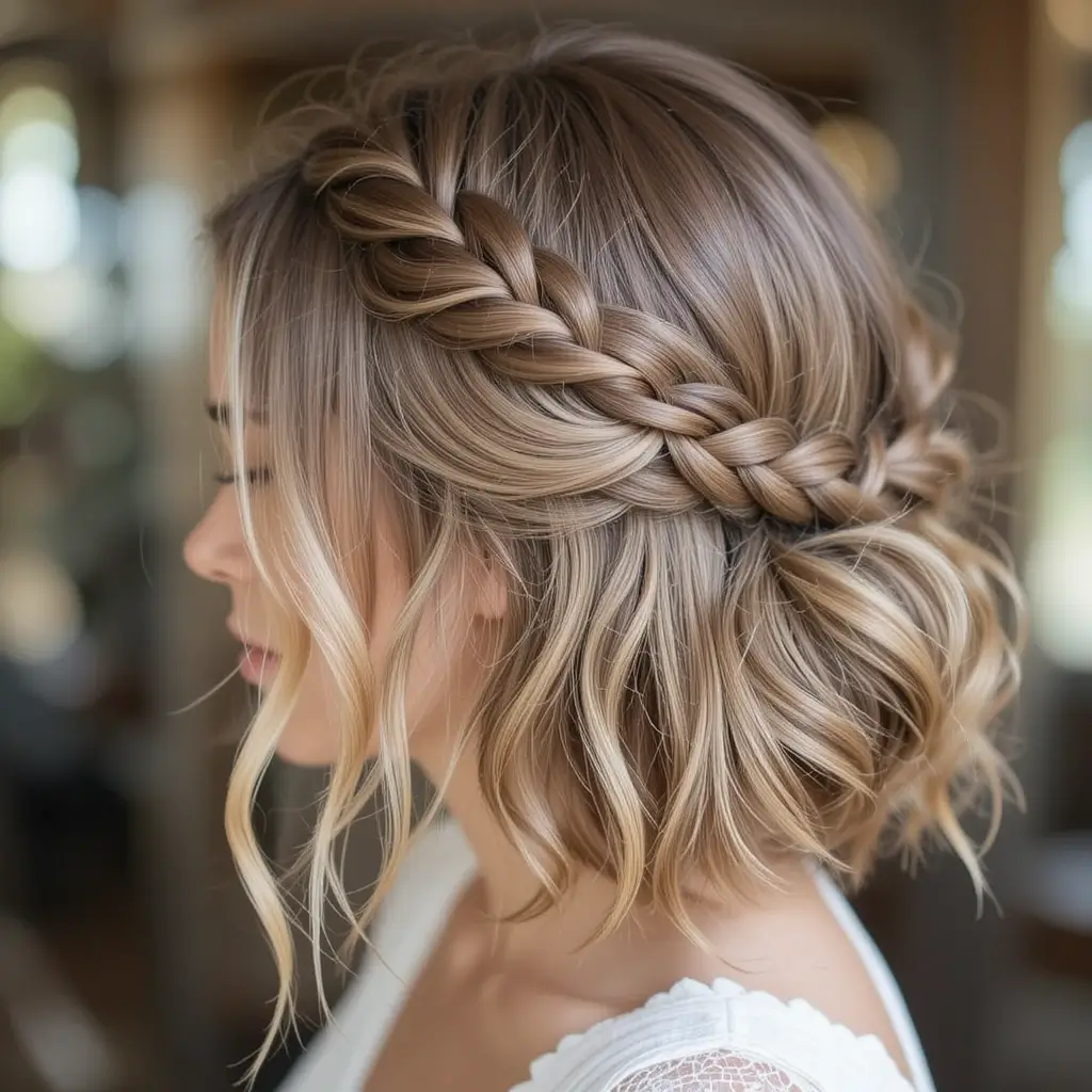Braided Crown Bob