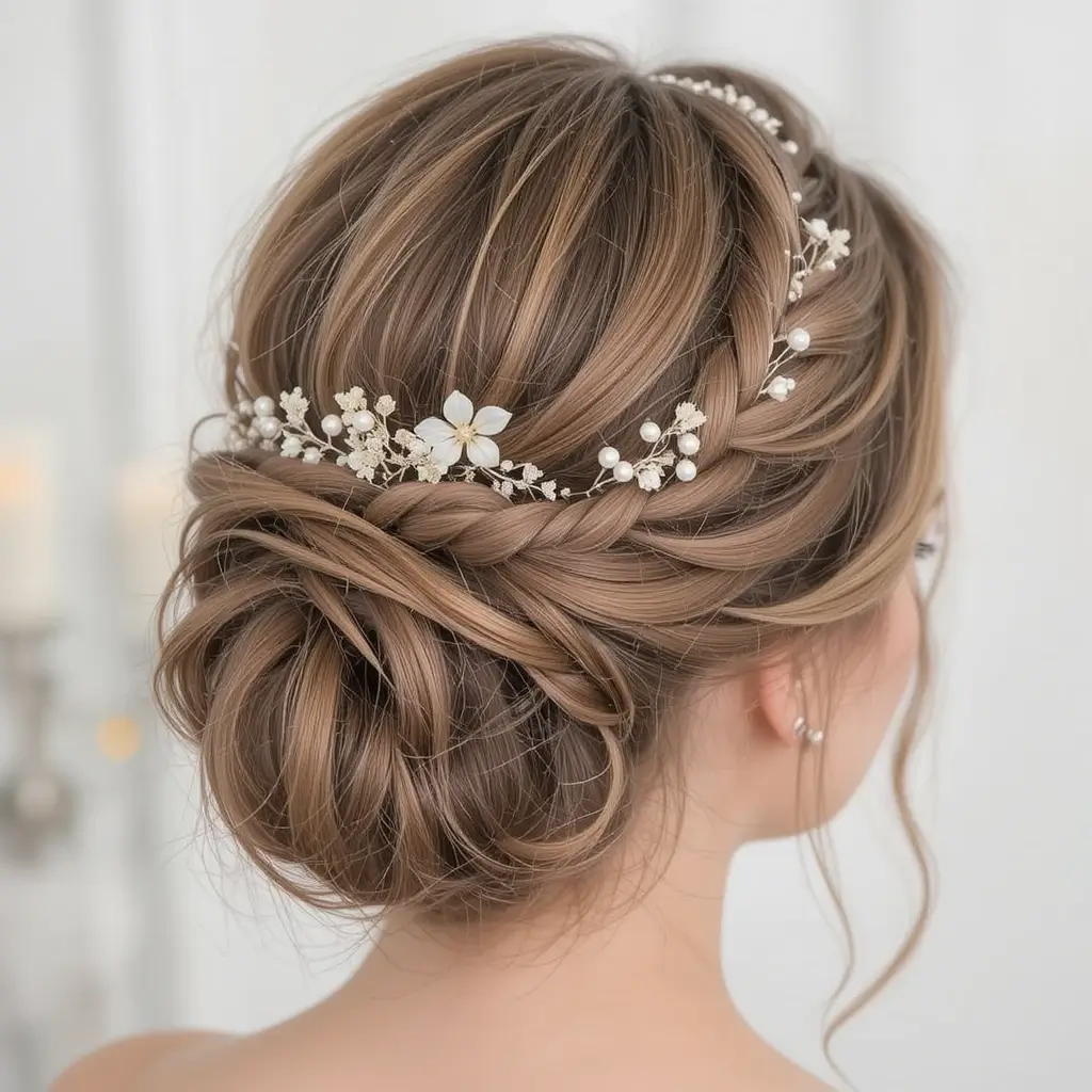 Braided Crown Updo
