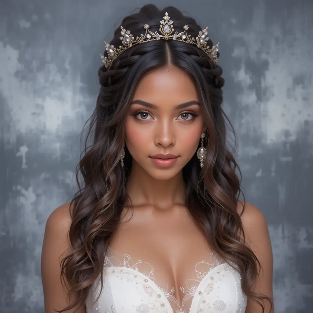 Braided Crown with Loose Ends
