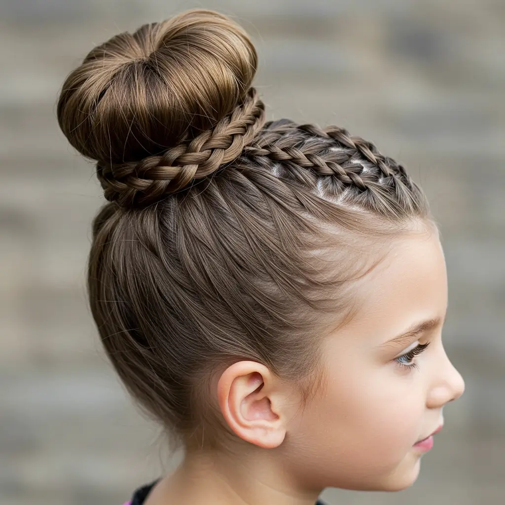 Braided Half-Up Bun
