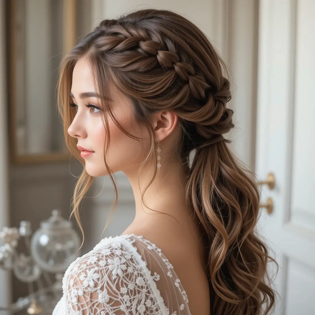 Braided Half-Up Ponytail
