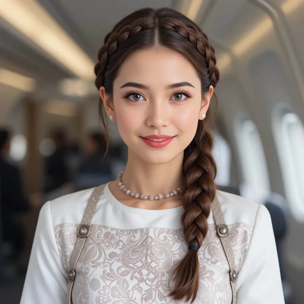 Braided Headband with Bun