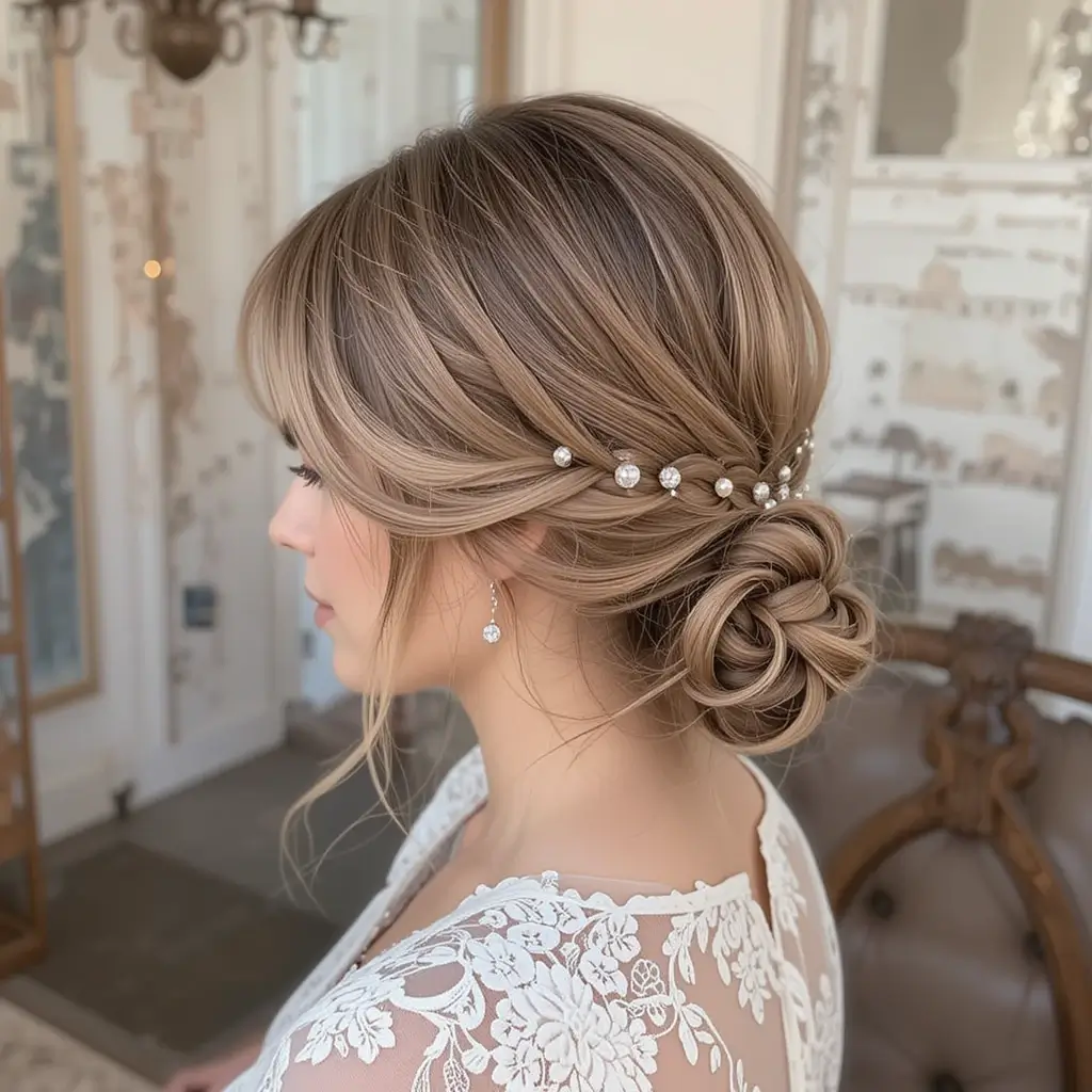 Braided Low Chignon