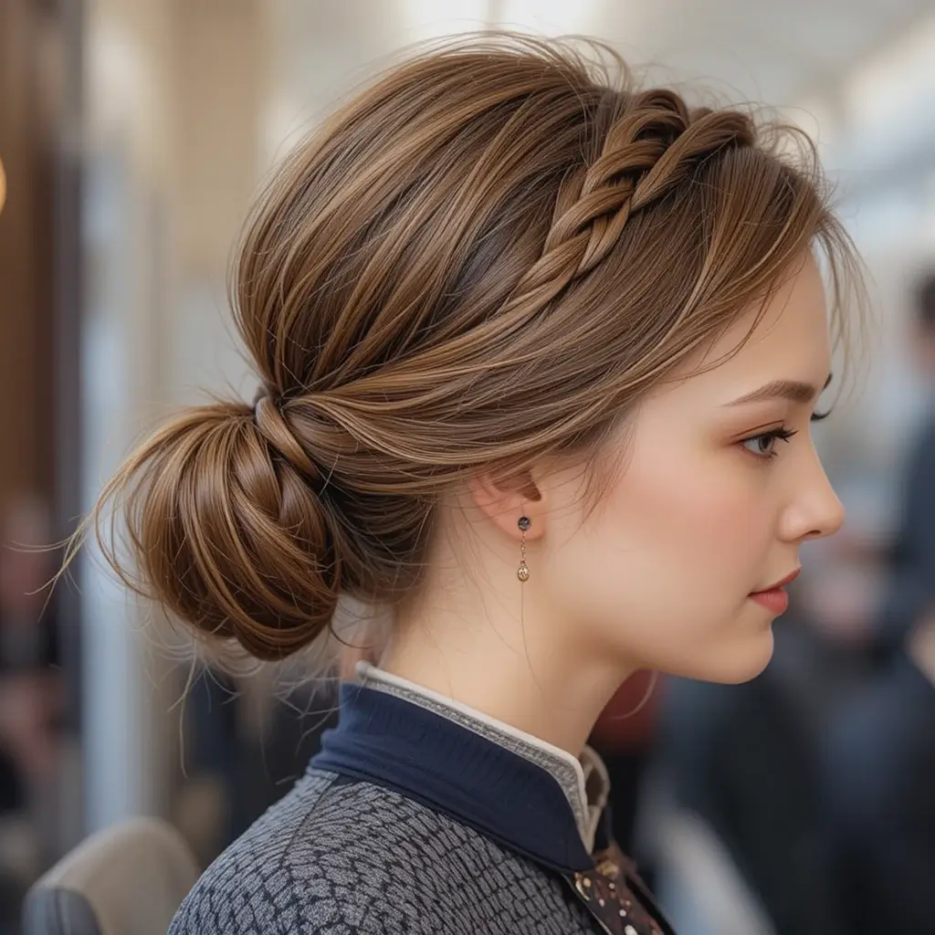 Braided Low Ponytail