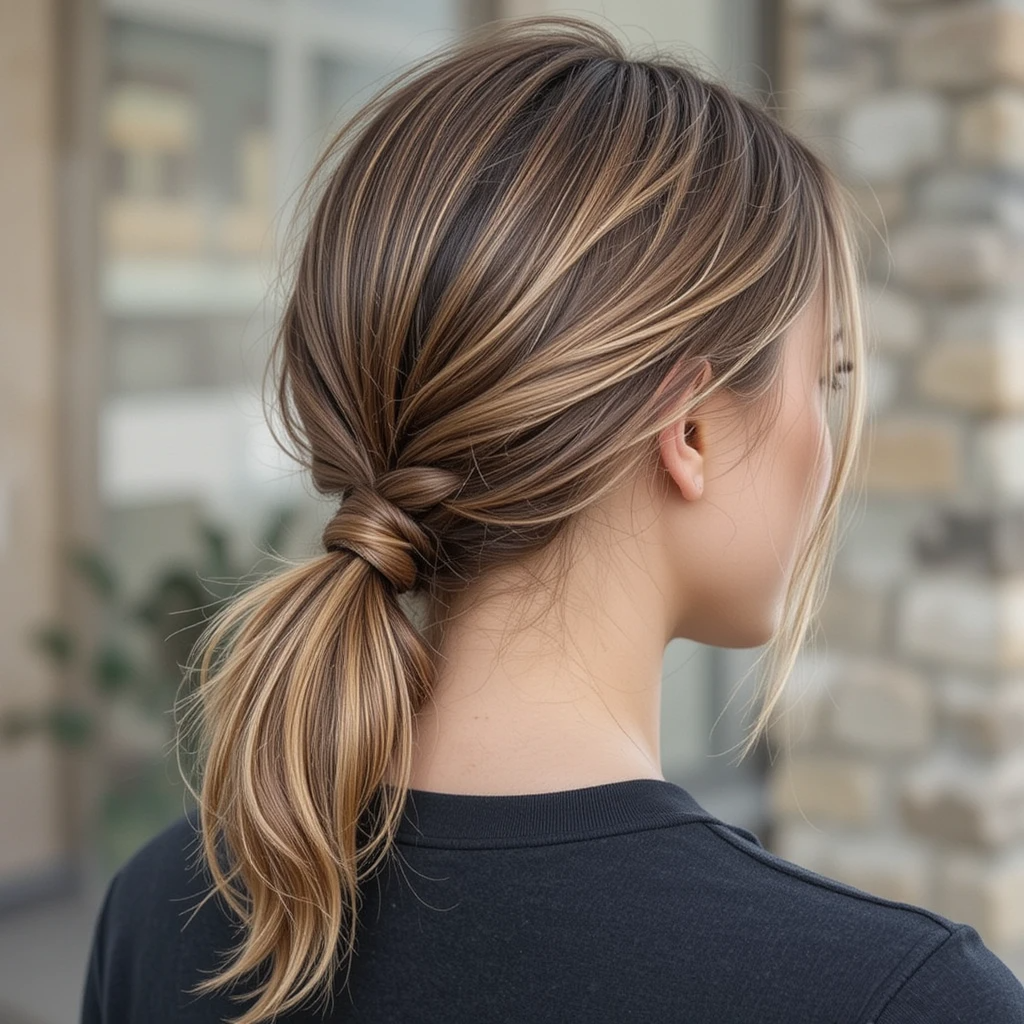 Braided Low Ponytail