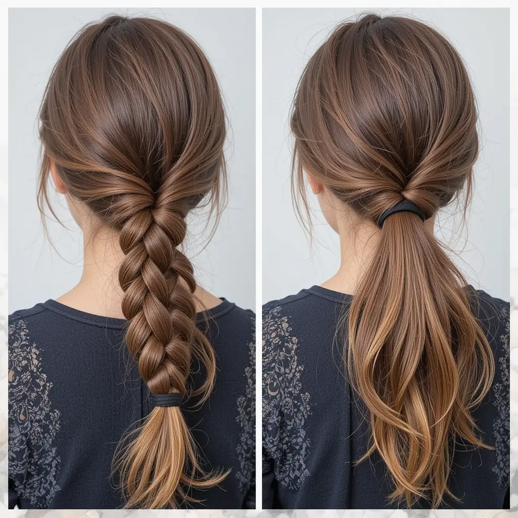 Braided Low Ponytail