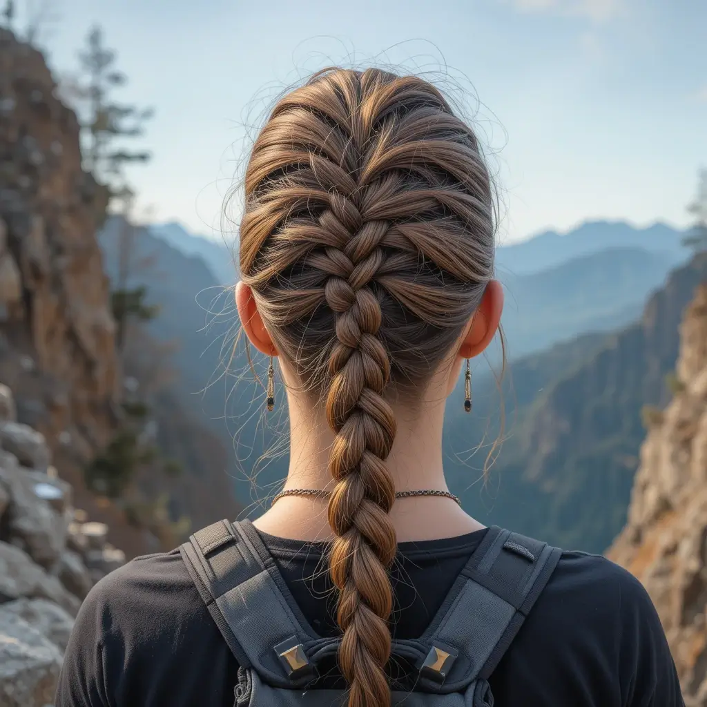 Braided Mohawk Ponytail