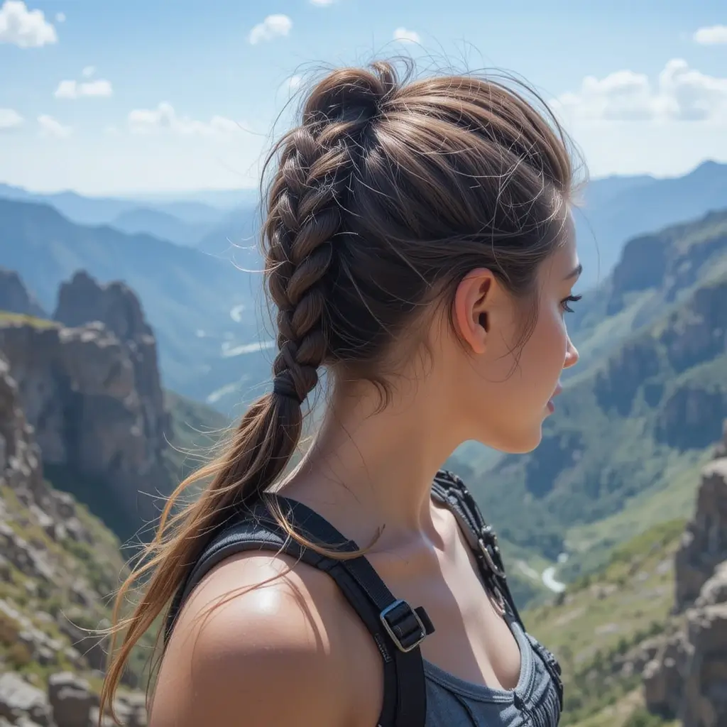 Braided Mohawk Ponytail