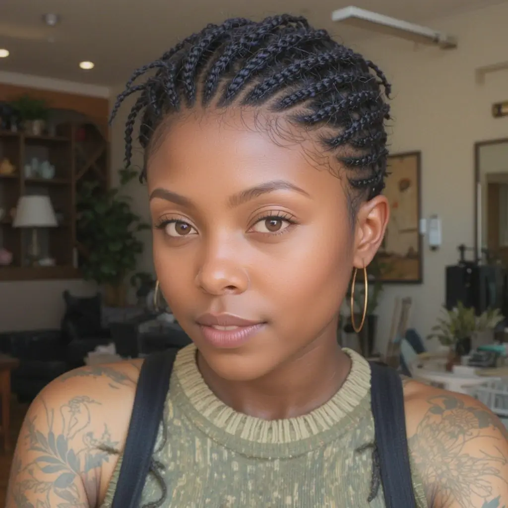 Braided Pixie Cut
