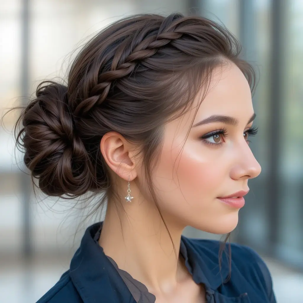 Braided Side Bun