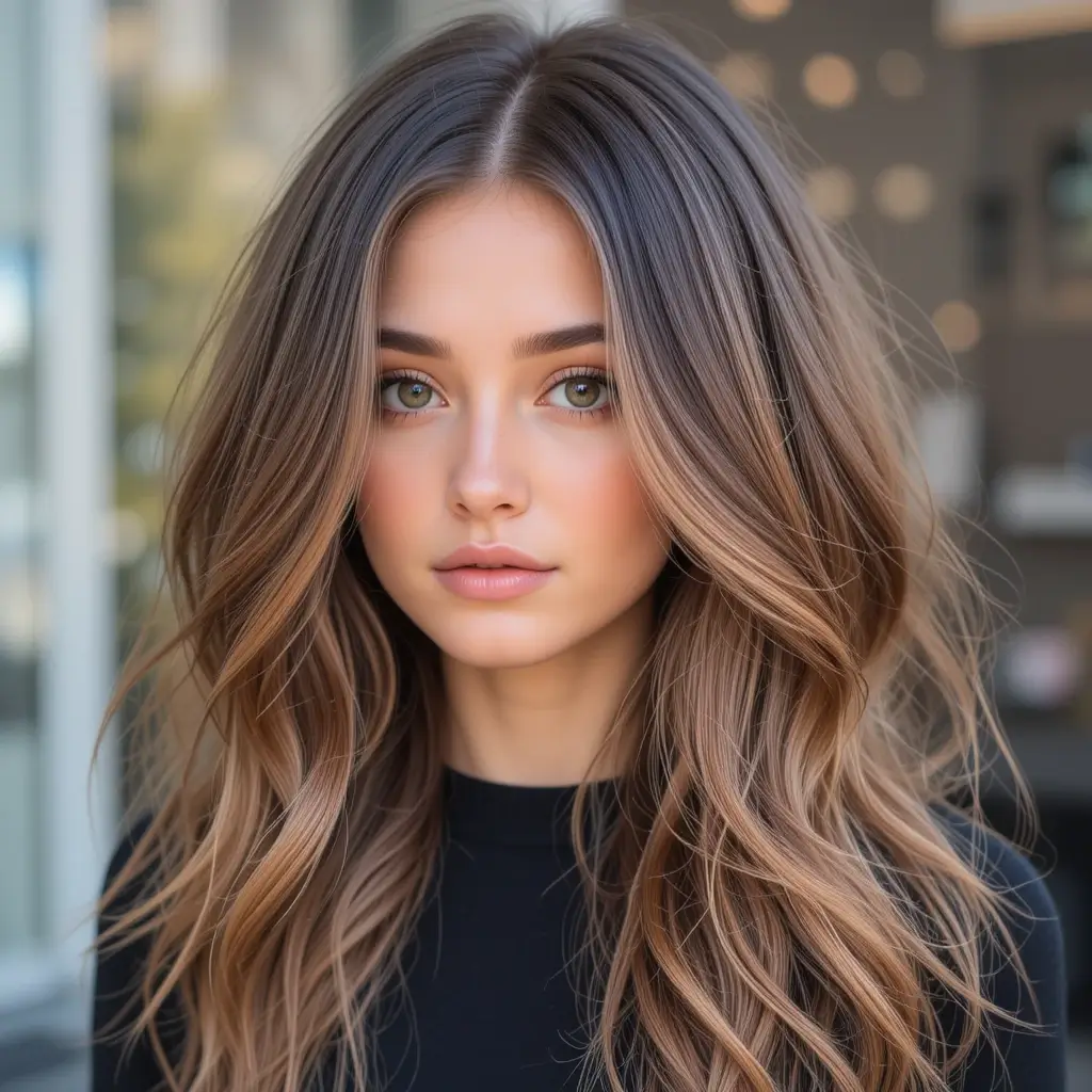 Bronze-Tinted Balayage