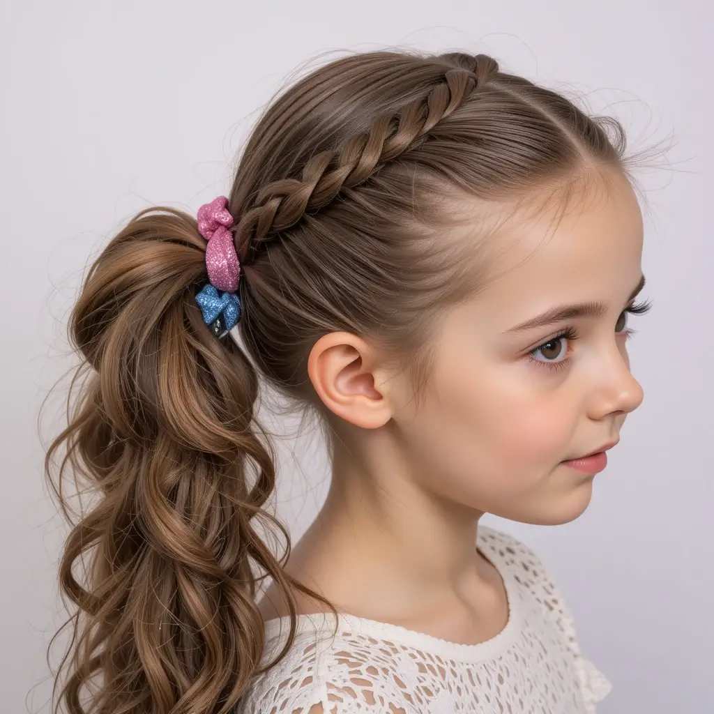 Bubble Braided Ponytail